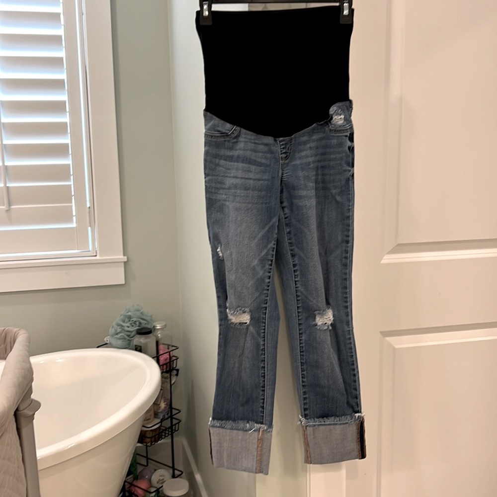 Petite maternity jeans